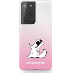 Karl Lagerfeld KLHCS21LCFNRCPI S21 Ultra G998 hardcase rozowy/pink Choupette Fun - (KF000524-0)