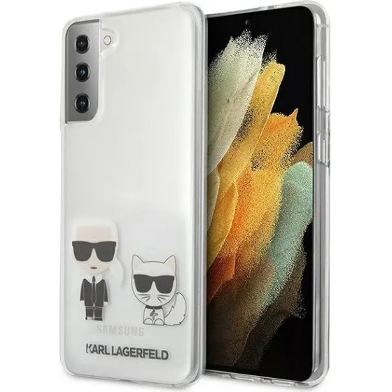 Karl Lagerfeld KLHCS21MCKTR S21+ G996 hardcase Transparent Karl & Choupette - (KF000542-0)