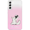Karl Lagerfeld KLHCS22MCFNRCPI S22+ S906 hardcase rozowy/pink Choupette Eat - (KF000921-0)