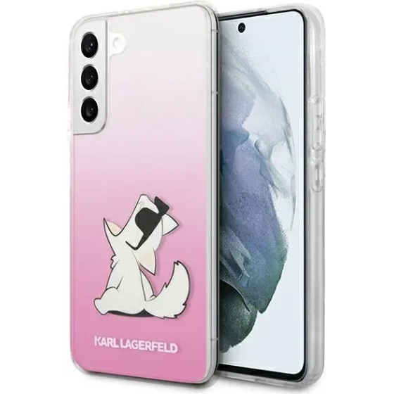 Karl Lagerfeld KLHCS22MCFNRCPI S22+ S906 hardcase rozowy/pink Choupette Eat - (KF000921-0)