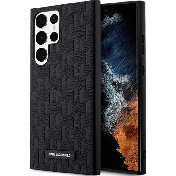Karl Lagerfeld KLHCS23LSAKLHPK S23 Ultra S918 hardcase black/black Saffiano Mono Metal Logo - (KF001526-0)