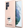Karl Lagerfeld KLHCS23LSNCHBCP S23 Ultra S918 hardcase pink/pink Silicone Choupette - (KF001497-0)