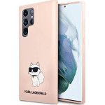 Karl Lagerfeld KLHCS23LSNCHBCP S23 Ultra S918 hardcase pink/pink Silicone Choupette - (KF001497-0)