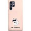 Karl Lagerfeld KLHCS23LSNCHBCP S23 Ultra S918 hardcase pink/pink Silicone Choupette - (KF001497-0)