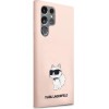 Karl Lagerfeld KLHCS23LSNCHBCP S23 Ultra S918 hardcase pink/pink Silicone Choupette - (KF001497-0)