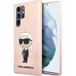 Karl Lagerfeld KLHCS23LSNIKBCP Sam S23 S918 Ultra hardcase pink/pink Silicone Ikonik - (KF001488-0)