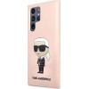 Karl Lagerfeld KLHCS23LSNIKBCP Sam S23 S918 Ultra hardcase pink/pink Silicone Ikonik - (KF001488-0)