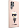 Karl Lagerfeld KLHCS23LSNIKBCP Sam S23 S918 Ultra hardcase pink/pink Silicone Ikonik - (KF001488-0)
