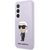 Karl Lagerfeld KLHCS23MSNIKBCU S23+ S916 hardcase purple/purple Silicone Ikonik - (KF001490-0)