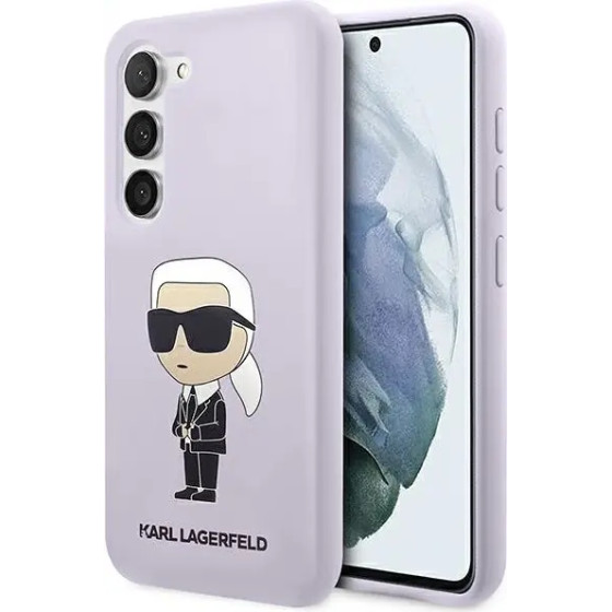 Karl Lagerfeld KLHCS23MSNIKBCU S23+ S916 hardcase purple/purple Silicone Ikonik - (KF001490-0)