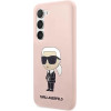 Karl Lagerfeld KLHCS23SSNIKBCP S23 S911 hardcase pink/pink Silicone Ikonik - (KF001486-0)