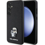 Karl Lagerfeld KLHCS24SPSAKCMPK S24 S921 hardcase black/black Saffiano Karl & Choupette Metal Pin - (KF001941-0)
