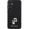 Karl Lagerfeld KLHCS24SPSAKCMPK S24 S921 hardcase black/black Saffiano Karl & Choupette Metal Pin - (KF001941-0)