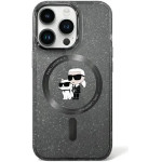 Karl Lagerfeld KLHMN61HGKCNOK iPhone 11 / Xr 6.1 black/black hardcase Karl&Choupette Glitter MagSafe - (KF001835-0)