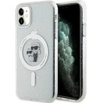 Karl Lagerfeld KLHMN61HGKCNOT case for iPhone 11 / Xr - transparent hardcase Karl&Choupette Glitter MagSafe - (KF001683-0)