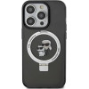 Karl Lagerfeld KLHMP13LHMRSKCK iPhone 13 Pro 6.1 black/black hardcase Ring Stand Karl&Choupette MagSafe - (KF001819-0)