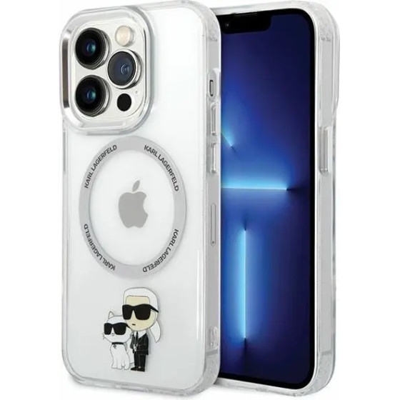 Karl Lagerfeld KLHMP13LHNKCIT iPhone 13 Pro 6.1'' hardcase transparent Iconic Karl&Choupette Magsafe - (KF001648-0)