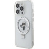 Karl Lagerfeld KLHMP14LHMRSKCH iPhone 14 Pro 6.1 white/white hardcase Ring Stand Karl&Choupette MagSafe - (KF001821-0)