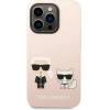 Karl Lagerfeld KLHMP14LSSKCI iPhone 14 Pro 6.1 hardcase light pink / light pink Silicone Karl & Choupette Magsafe - (KF001067-0)