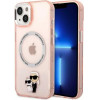 Karl Lagerfeld KLHMP14MHNKCIP iPhone 14 Plus 6.7 hardcase pink/pink Iconic Karl&Choupette Magsafe - (KF001440-0)