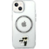 Karl Lagerfeld KLHMP14MHNKCIT iPhone 14 Plus 6.7 hardcase transparent Iconic Karl&Choupette Magsafe - (KF001442-0)