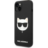 Karl Lagerfeld KLHMP14MSLCHBK iPhone 14 Plus 6.7 hardcase black / black Silicone Choupette Head Magsafe - (KF001050-0)