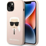 Karl Lagerfeld KLHMP14MSLKHLP iPhone 14 Plus 6,7'' hardcase jasnorozowy/light pink Silicone Karl`s Head Magsafe - (KF001058-0)