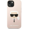 Karl Lagerfeld KLHMP14MSLKHLP iPhone 14 Plus 6,7'' hardcase jasnorozowy/light pink Silicone Karl`s Head Magsafe - (KF001058-0)