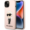 Karl Lagerfeld KLHMP14MSNIKBCP iPhone 14 Plus 6.7 hardcase pink/pink Silicone Ikonik Magsafe - (KF001444-0)
