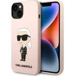Karl Lagerfeld KLHMP14MSNIKBCP iPhone 14 Plus 6.7 hardcase pink/pink Silicone Ikonik Magsafe - (KF001444-0)