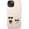 Karl Lagerfeld KLHMP14MSSKCI iPhone 14 Plus 6.7 hardcase light pink / light pink Silicone Karl & Choupette Magsafe - (KF001066-0)