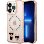 Karl Lagerfeld KLHMP14XHKCP iPhone 14 Pro Max 6.7 hardcase pink / pink Karl & Choupette Aluminum Magsafe - (KF001048-0)