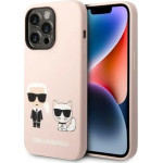 Karl Lagerfeld KLHMP14XSSKCI iPhone 14 Pro Max 6.7 hardcase light pink/light pink Silicone Karl & Choupette Magsafe - (KF001068-0)