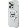 Karl Lagerfeld KLHMP15LHMRSCHH iPhone 15 Pro 6.1 white/white hardcase Ring Stand Choupette Head MagSafe - (KF001833-0)