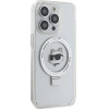 Karl Lagerfeld KLHMP15LHMRSCHH iPhone 15 Pro 6.1 white/white hardcase Ring Stand Choupette Head MagSafe - (KF001833-0)