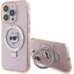 Karl Lagerfeld KLHMP15LHMRSCHP iPhone 15 Pro 6.1 pink/pink hardcase Ring Stand Choupette Head MagSafe - (KF001829-0)