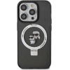 Karl Lagerfeld KLHMP15LHMRSKCK iPhone 15 Pro 6.1 black/black hardcase Ring Stand Karl&Choupette MagSafe - (KF001803-0)