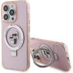 Karl Lagerfeld KLHMP15LHMRSKCP iPhone 15 Pro 6.1 pink/pink hardcase Ring Stand Karl&Choupette MagSafe - (KF001807-0)