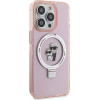 Karl Lagerfeld KLHMP15LHMRSKCP iPhone 15 Pro 6.1 pink/pink hardcase Ring Stand Karl&Choupette MagSafe - (KF001807-0)