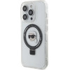 Karl Lagerfeld KLHMP15LHMRSKHH iPhone 15 Pro 6.1 white/white hardcase Ring Stand Karl Head MagSafe - (KF001826-0)