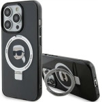 Karl Lagerfeld KLHMP15LHMRSKHK iPhone 15 Pro 6.1 black/black hardcase Ring Stand Karl Head MagSafe - (KF001823-0)