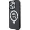 Karl Lagerfeld KLHMP15LHMRSKHK iPhone 15 Pro 6.1 black/black hardcase Ring Stand Karl Head MagSafe - (KF001823-0)