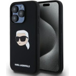 Karl Lagerfeld KLHMP15LSKHPPLK iPhone 15 Pro 6.1 black/black hardcase Silicone Karl Head Print MagSafe - (KF002441-0)