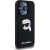 Karl Lagerfeld KLHMP15LSKHPPLK iPhone 15 Pro 6.1 black/black hardcase Silicone Karl Head Print MagSafe - (KF002441-0)