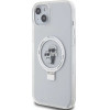 Karl Lagerfeld KLHMP15MHMRSKCH iPhone 15 Plus / 14 Plus 6.7 white/white hardcase Ring Stand Karl&Choupette MagSafe - (KF001810-0)