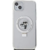 Karl Lagerfeld KLHMP15MHMRSKCH iPhone 15 Plus / 14 Plus 6.7 white/white hardcase Ring Stand Karl&Choupette MagSafe - (KF001810-0)