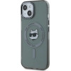 Karl Lagerfeld KLHMP15SHLSCHK iPhone 15 6.1 black/black hardcase IML Metal Choupette Head MagSafe - (KF002415-0)