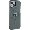 Karl Lagerfeld KLHMP15SHLSCHK iPhone 15 6.1 black/black hardcase IML Metal Choupette Head MagSafe - (KF002415-0)