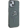 Karl Lagerfeld KLHMP15SHLSKCK iPhone 15 6.1 black/black hardcase IML Metal Karl&Choupette Head MagSafe - (KF002418-0)