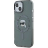 Karl Lagerfeld KLHMP15SHLSKIK iPhone 15 6.1 black/black hardcase IML Metal Karl Head MagSafe - (KF002412-0)